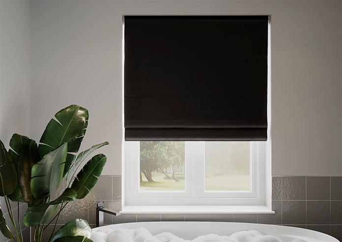 Lucerne Faux Silk, Shadow Grey - Twist&Fit Roman Blind - Image 3